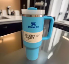 40 oz Stanley Cup Quencher! H2.0 Stanley Cup "Sky Blue" Brand New