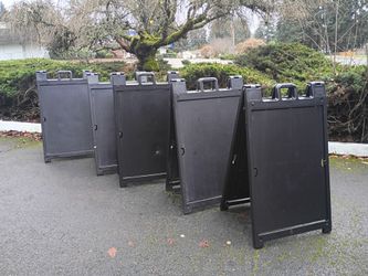 Uline plastic a frame signs
