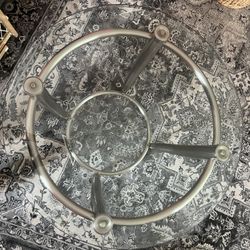 Glass Top Metal Table 