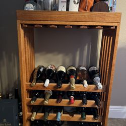 Wooden Bar/Wine Rack