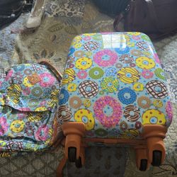 Child's  Luggage And Back Pack