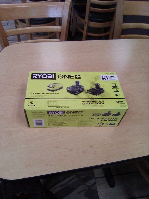 Ryobi 18v Battery Starter Kit