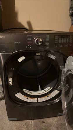 LG Front Load Sensor Dry Dryer – Black Stainless – Works Great