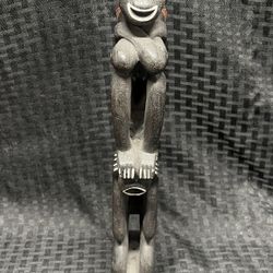 Vintage Tribal Art Asmat Wood Carved Figure 