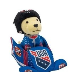 Raising Canes Limited Edition USA BOBSLED Plush Puppy Sealed New.