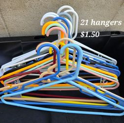 21 colorful hangers all for $150