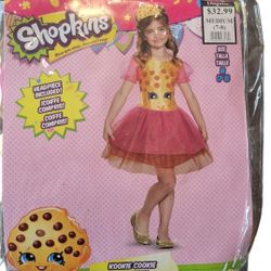 Shopkins Kookie Cookie Costume Size (7-8) Medium Kids