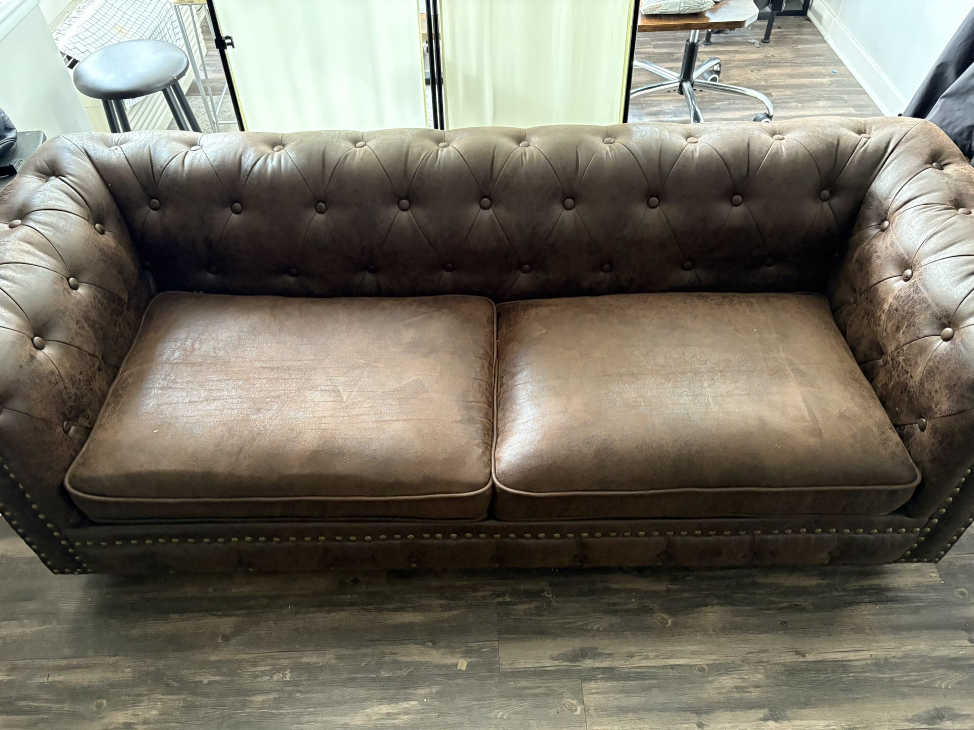 Great Condition 2 person leather couch 