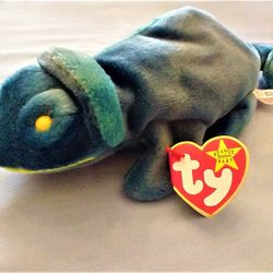 

Rainbow Beanie baby Chameleon- 