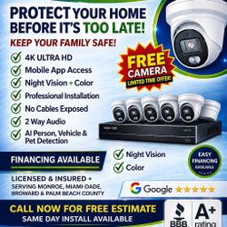 Security Cameras Professional Install 
