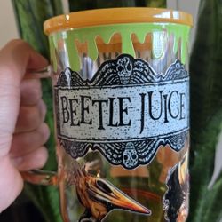 Beetlejuice Glass Tumbler