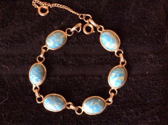 Turquoise scarab bracelet