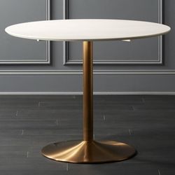 Brass Pedestal Dining Table