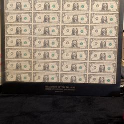 1985 x 32 uncut sheet