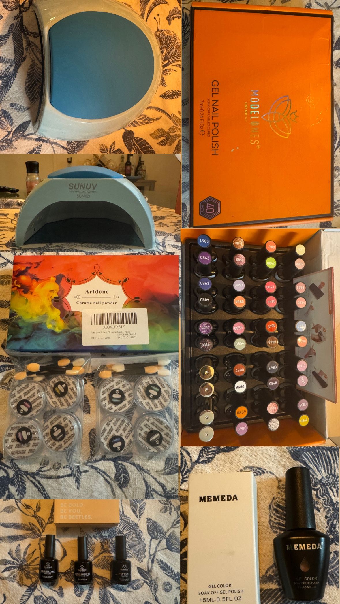 Gel Nails Kit- USED ONCE 