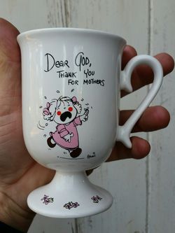 Dear God thank you for moms vintage enesco mug