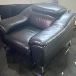 Black Leather Sofa Recliner 