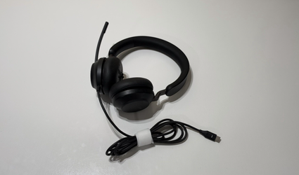 Jabra USB-C Wired Stereo Headset with Boom Microphone Black Tested Working