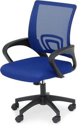 Ergonomic - Mesh Desk Chair with Lumbar Support & Wide Seat (300Lbs Capacity) Adjustable Height, Swivel Wheels - for Home Office, Gaming, Bedroom