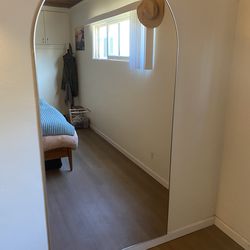 Oversized Arched Full-Length Mirror – 77" x 38"