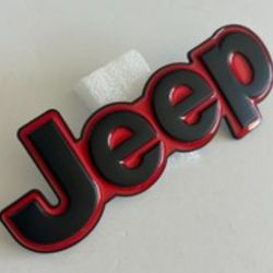Jeep emblem badge adhesive back 5.91" x 1.97" SEE ALL10 📸 sold separate. SHIPPING AVAILABLE