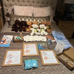Baby Shower Blue Bear Theme