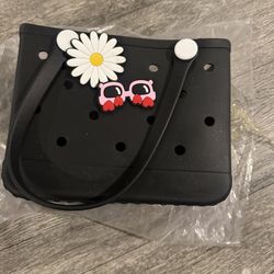 Baonat Beach Bag Rubber Tote Bag - Waterproof Travel Bag for Women Washable Tote Bag Handbag for Sports Beach Market Pool