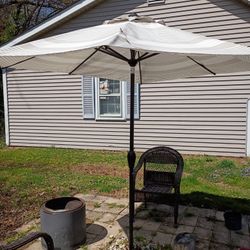 
allen + roth USA38A278ZT-NE-LS 9-ft Aluminum Tan Auto-tilt Market Patio Umbrella
allen + roth  #USA38A278ZT-NE-LS - Video Thumbnail2
allen + roth USA