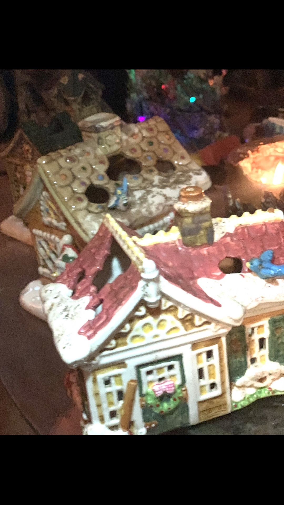 Vintage Mary Engelbreit Candle Holders/ Houses