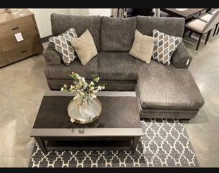 Best Price🔥Modern/Casual Slate Couch/Sofa Chaise🌟Showroom Available 👍