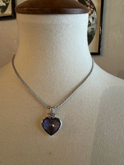 Vintage Swarovski Purple Heart