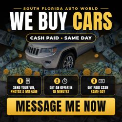 WE BUY CARS - CASH PAID SAME DAY