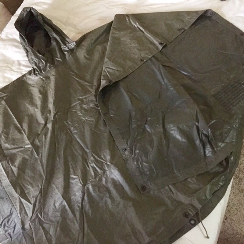Korean War 1952 Army Multi-purpose Rain Poncho Tent Ground Cover — parka army air force military issue 1972