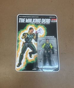 2017 Skybound MCFARLANE Toys THE WALKING DEAD A Real Apocalypse Hero LUCILLE Patrol “GOVERNOR” Fully POSEABLE Survival HORROR Figure 👀 (ple