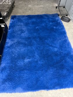 Blue Shag Area Rug