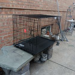 New Foldable Metal Dog Cage With Tray And Divider 