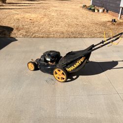 Self Propelled Lawn Mower With Bag & Big Rear Wheels