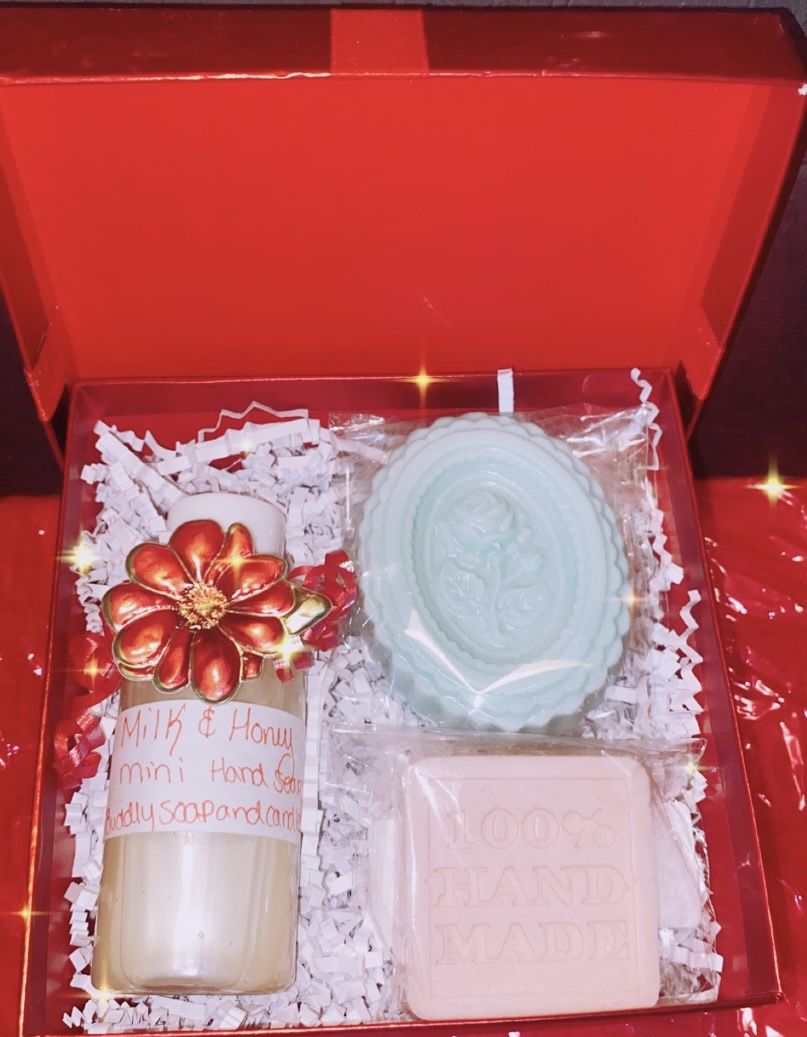 Mini Hand soap And Soap Bar Gift Box 