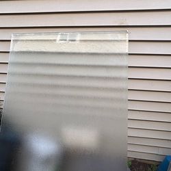 Frosted shower glass