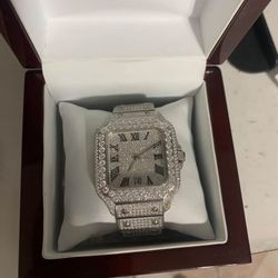 moissanite diamond watch