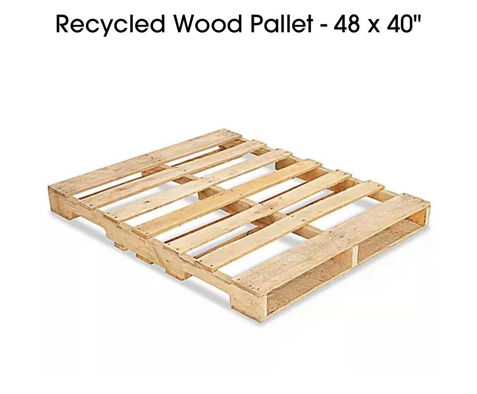 4 Way Recycled Wood Pallet- 48 x 40" for sale