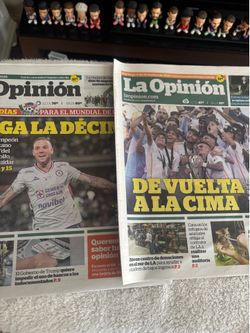 Newspaper La Opinion Daily Cruz Azul