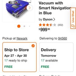 Dyson Robot Self Cleaning Vacuum New !^