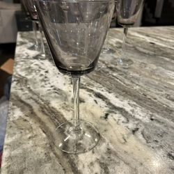 Wine Glasses Lavender, Pottery Barn, Set Of 12