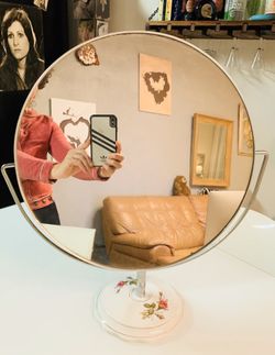 Two side magnified vintage mirror