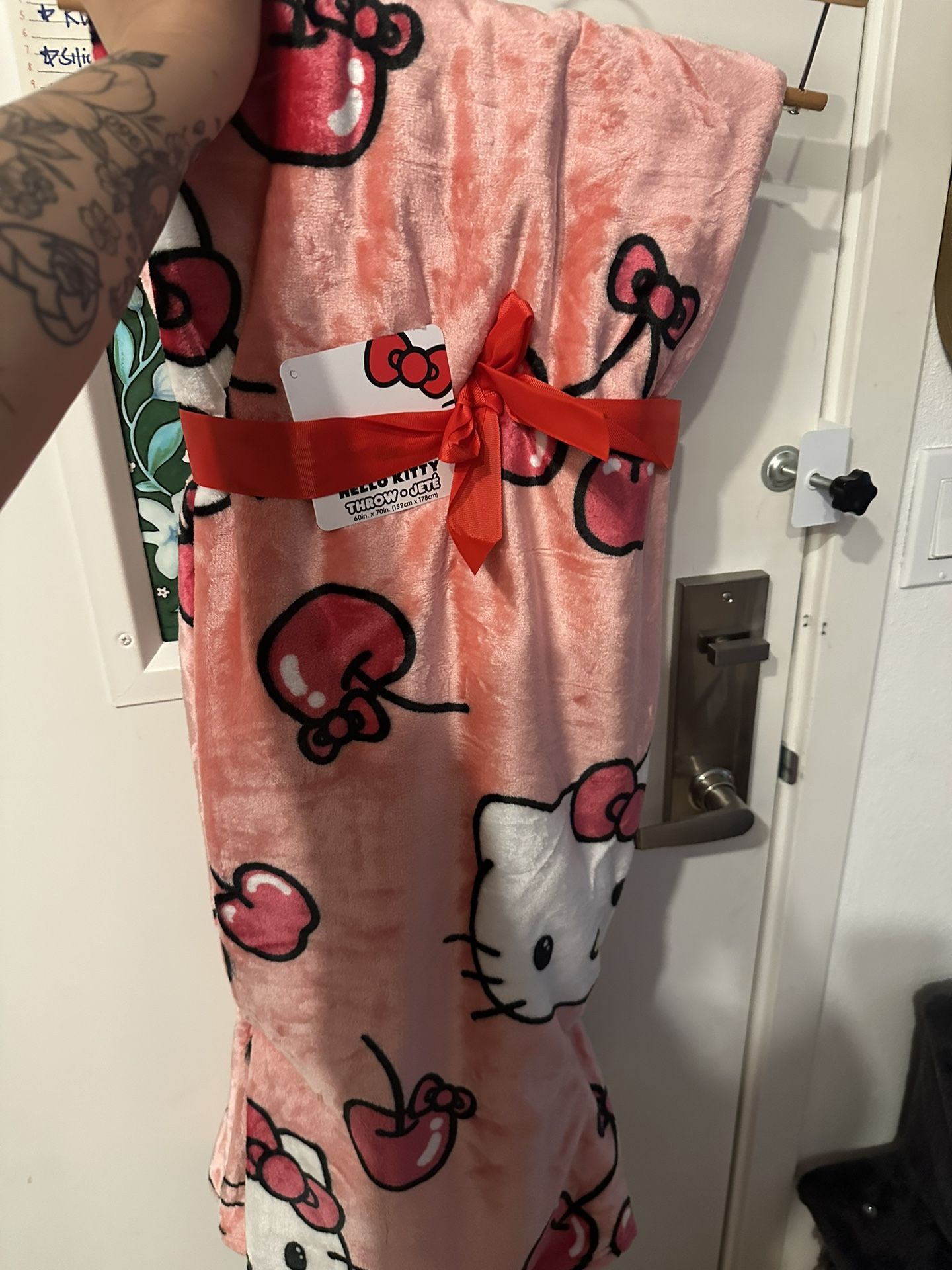 Cherry Hello Kitty Blanket (read description)