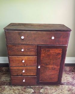 Vintage Mid-Century Baby Line Chifforobe / Dresser – Solid Wood