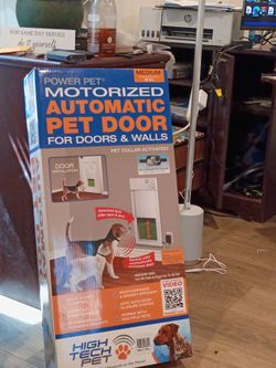 Power pet motorized  auto pet door medium