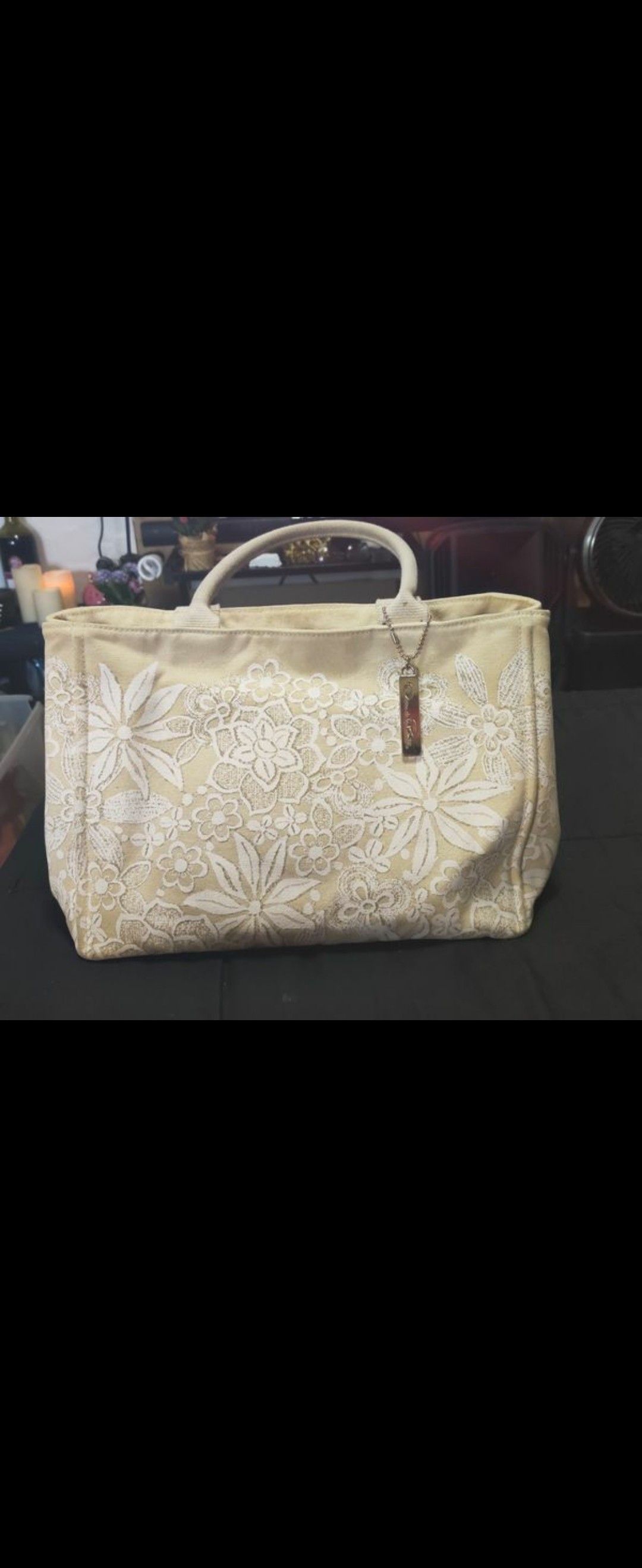 Oscar De La Renta White Renta Tote