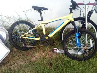 Kids Mountain Bike Yellow and Blue